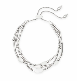 KENDRA SCOTT DESIGN Chantal Beaded Bracelet in Bright Silver