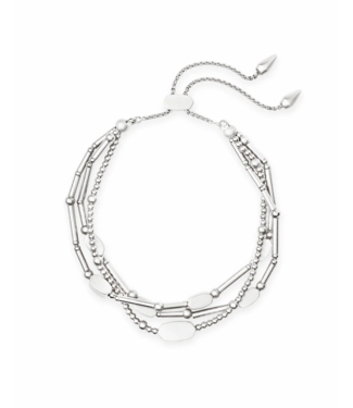 KENDRA SCOTT DESIGN Chantal Beaded Bracelet in Bright Silver