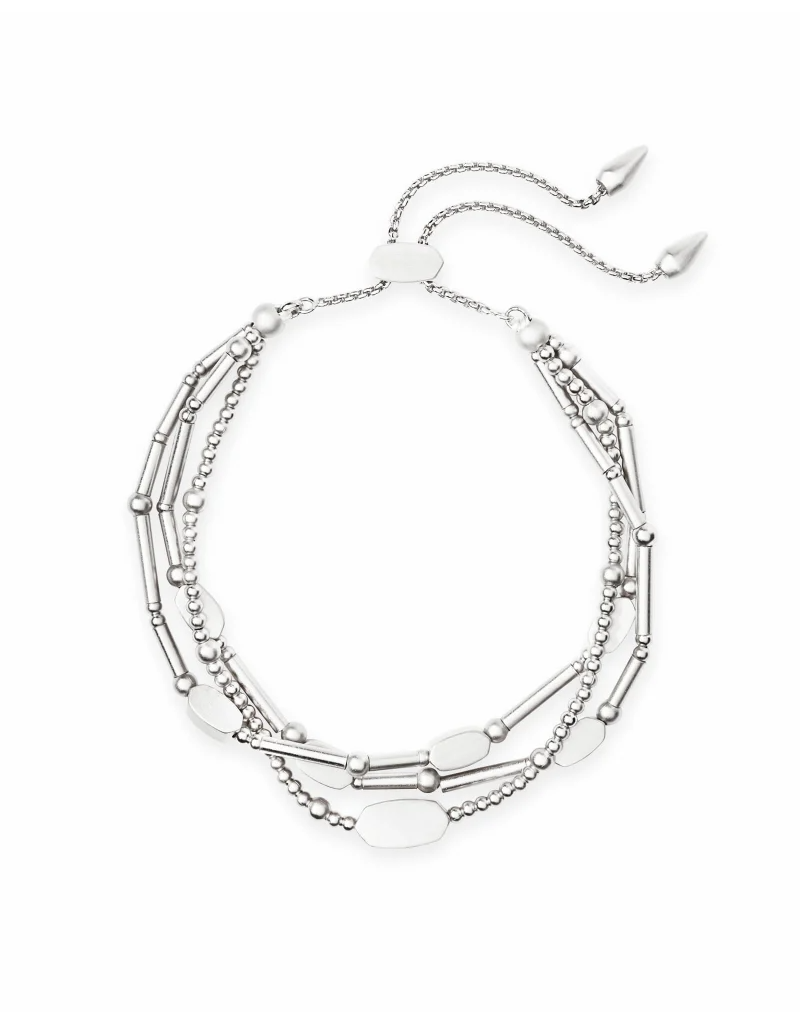 KENDRA SCOTT DESIGN Chantal Beaded Bracelet in Bright Silver