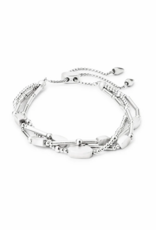 KENDRA SCOTT DESIGN Chantal Beaded Bracelet in Bright Silver