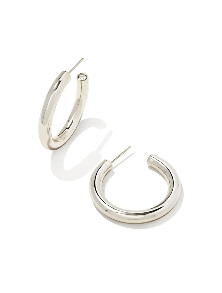 KENDRA SCOTT DESIGN Colette Hoop Earrings in Silver