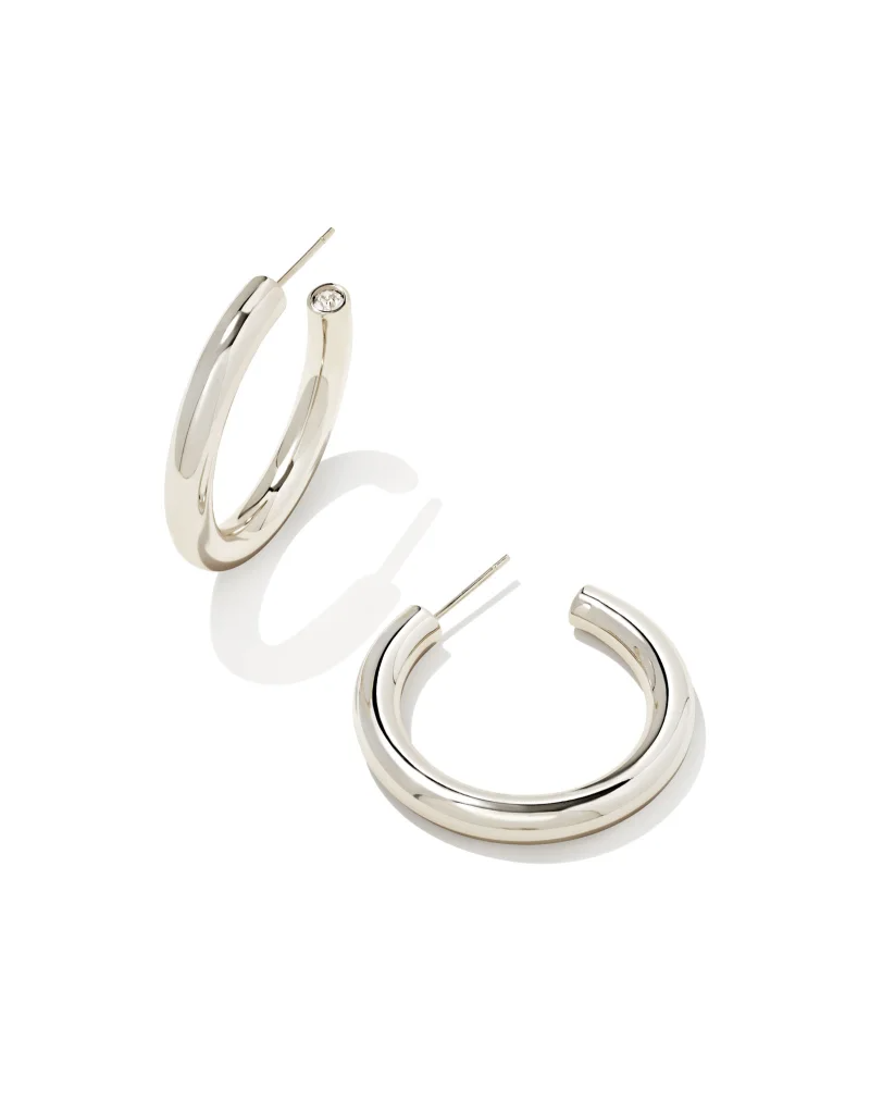 KENDRA SCOTT DESIGN Colette Hoop Earrings in Silver