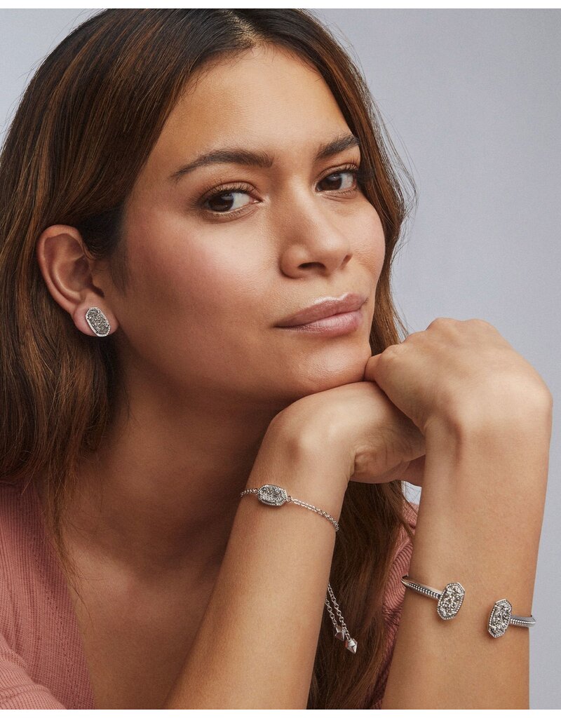 KENDRA SCOTT DESIGN Ellie Silver Stud Earrings in Platinum Drusy