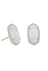 KENDRA SCOTT DESIGN Ellie Silver Stud Earrings in Iridescent Drusy