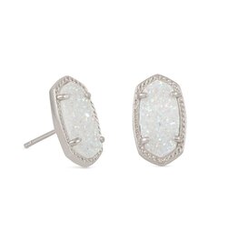 KENDRA SCOTT DESIGN Ellie Silver Stud Earrings in Iridescent Drusy