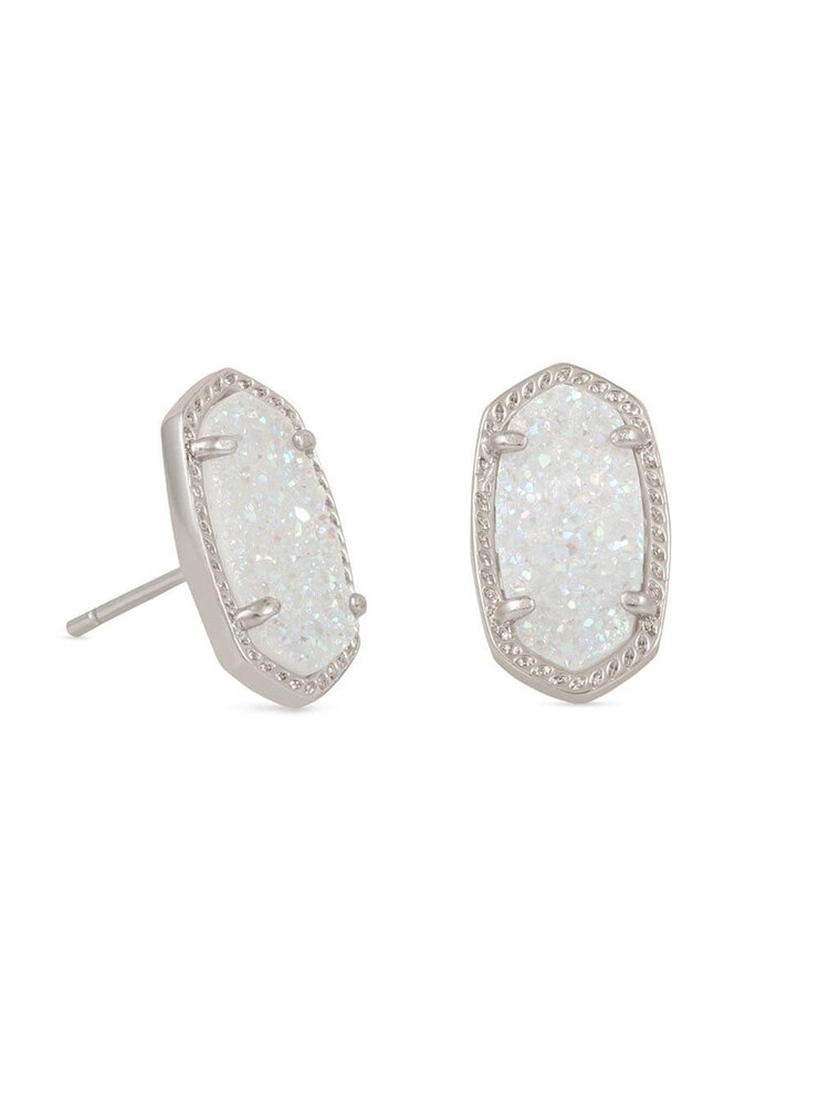 KENDRA SCOTT DESIGN Ellie Silver Stud Earrings in Iridescent Drusy