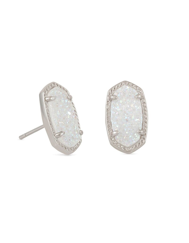 KENDRA SCOTT DESIGN Ellie Silver Stud Earrings in Iridescent Drusy