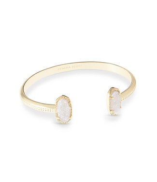 KENDRA SCOTT DESIGN Elton Gold Cuff Bracelet in Iridescent Drusy