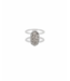 Elyse Silver Ring in Platinum Drusy