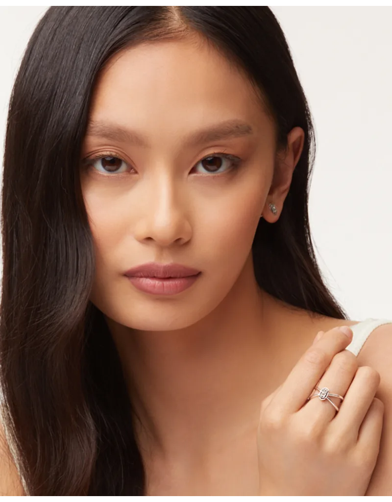 KENDRA SCOTT DESIGN Emilie Silver Double Band Ring in Platinum Drusy