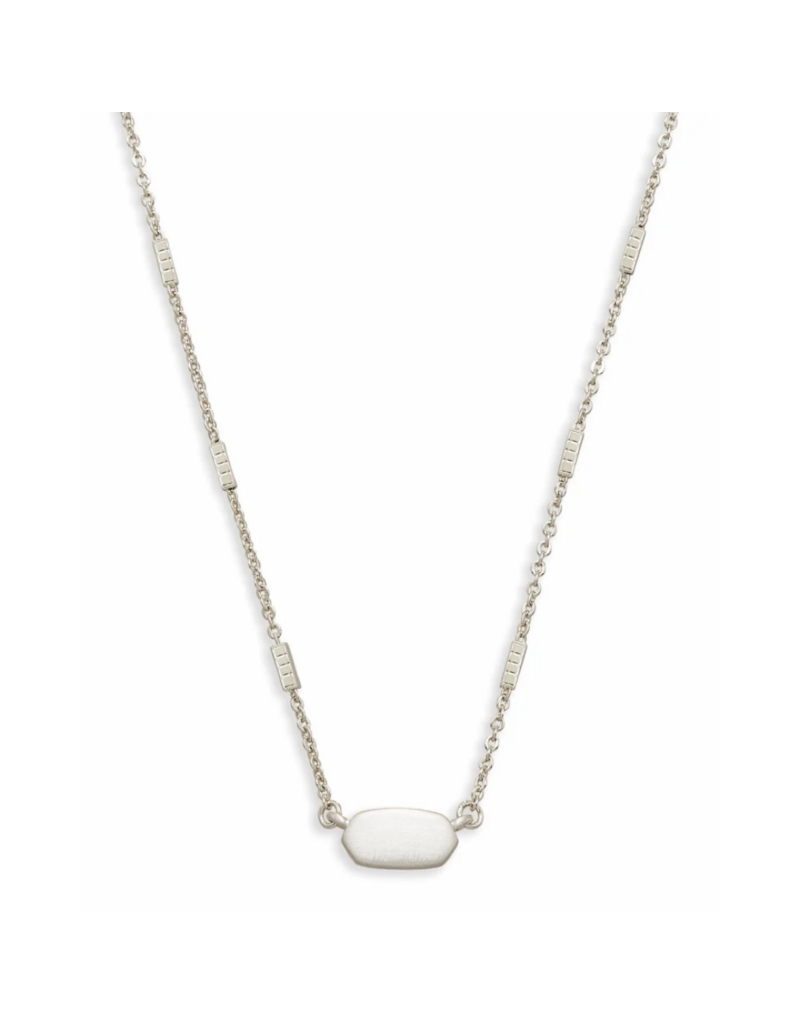 KENDRA SCOTT DESIGN Fern Pendant Necklace in Bright Silver