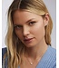 Grayson Gold Pendant Necklace in White Crystal