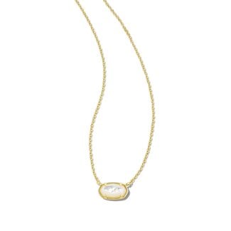 KENDRA SCOTT DESIGN Grayson Gold Pendant Necklace in Ivory Mother-of-Pearl