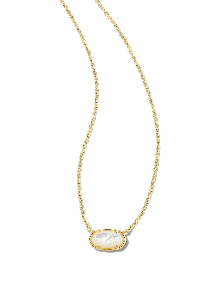 KENDRA SCOTT DESIGN Grayson Gold Pendant Necklace in Ivory Mother-of-Pearl