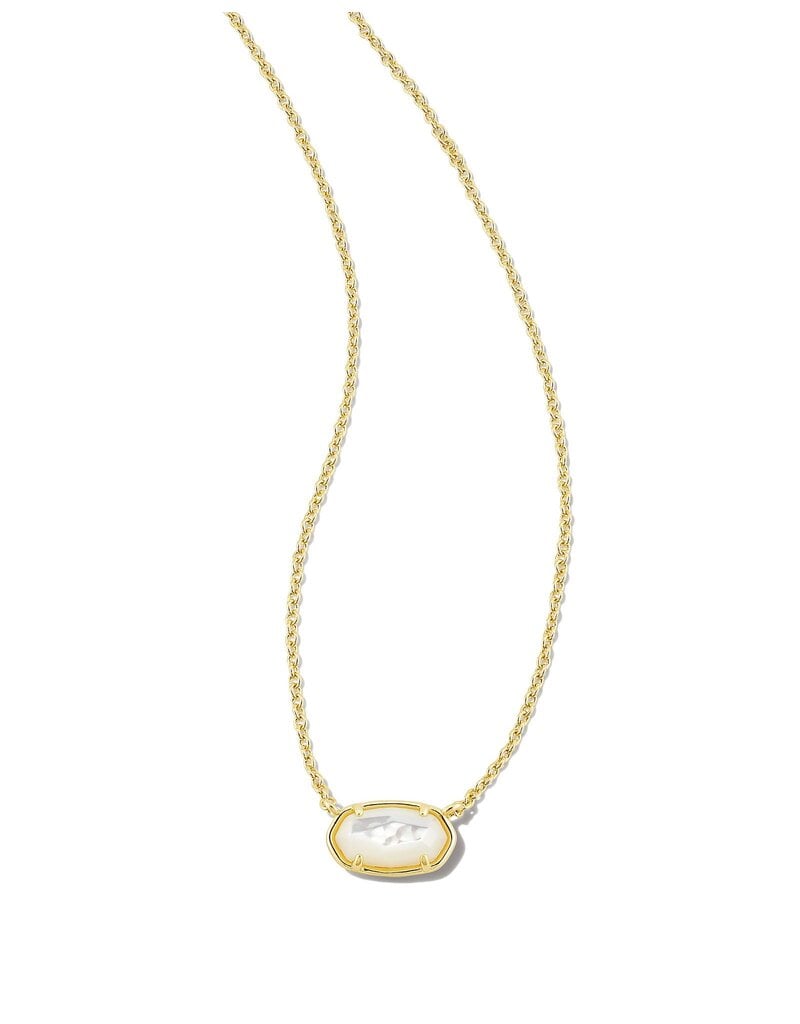 KENDRA SCOTT DESIGN Grayson Gold Pendant Necklace in Ivory Mother-of-Pearl