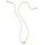 Grayson Gold Pendant Necklace in Ivory Mother-of-Pearl