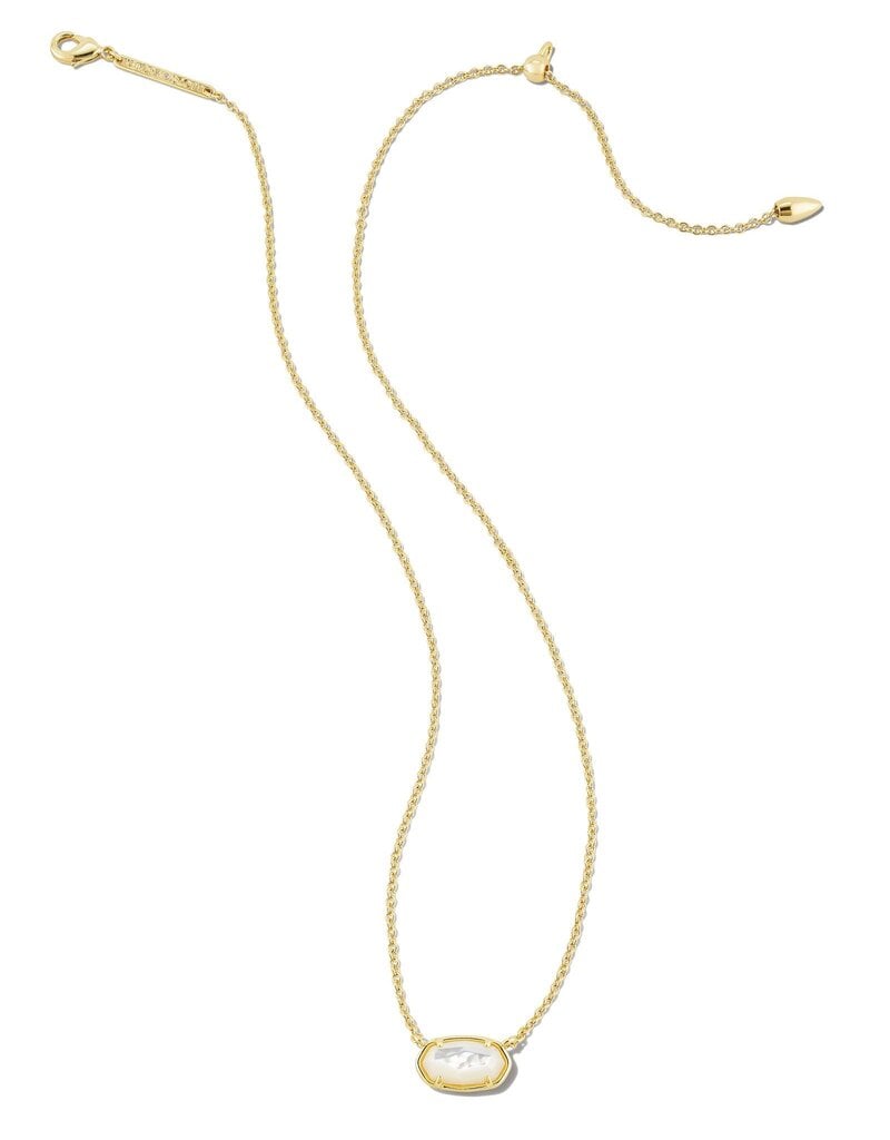 KENDRA SCOTT DESIGN Grayson Gold Pendant Necklace in Ivory Mother-of-Pearl