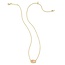 Grayson Gold Pendant Necklace in Rose Quartz