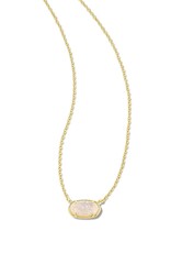 KENDRA SCOTT DESIGN Grayson Gold Pendant Necklace in Iridescent Drusy