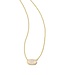Grayson Gold Pendant Necklace in Iridescent Drusy
