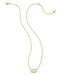 Grayson Gold Pendant Necklace in Iridescent Drusy