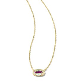 KENDRA SCOTT DESIGN Grayson Gold Pendant Necklace in Dichroic Glass