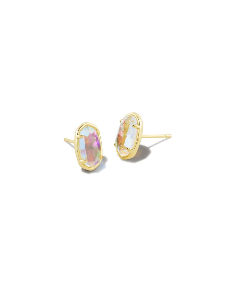 KENDRA SCOTT DESIGN Grayson Gold Stud Earrings in Dichroic Glass