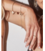 Grayson Gold Crystal Stretch Bracelet in White Crystal
