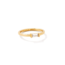 Juliette Gold Band Ring in White Crystal