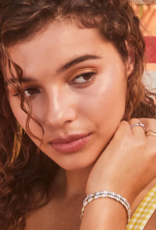 KENDRA SCOTT DESIGN Juliette Silver Band Ring in White Crystal