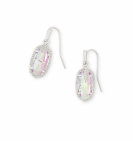 KENDRA SCOTT DESIGN Lee Silver Drop Earrings in Dichroic Glass