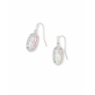 KENDRA SCOTT DESIGN Lee Silver Drop Earrings in Dichroic Glass