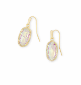 KENDRA SCOTT DESIGN Lee Gold Drop Earrings in Dichroic Glass