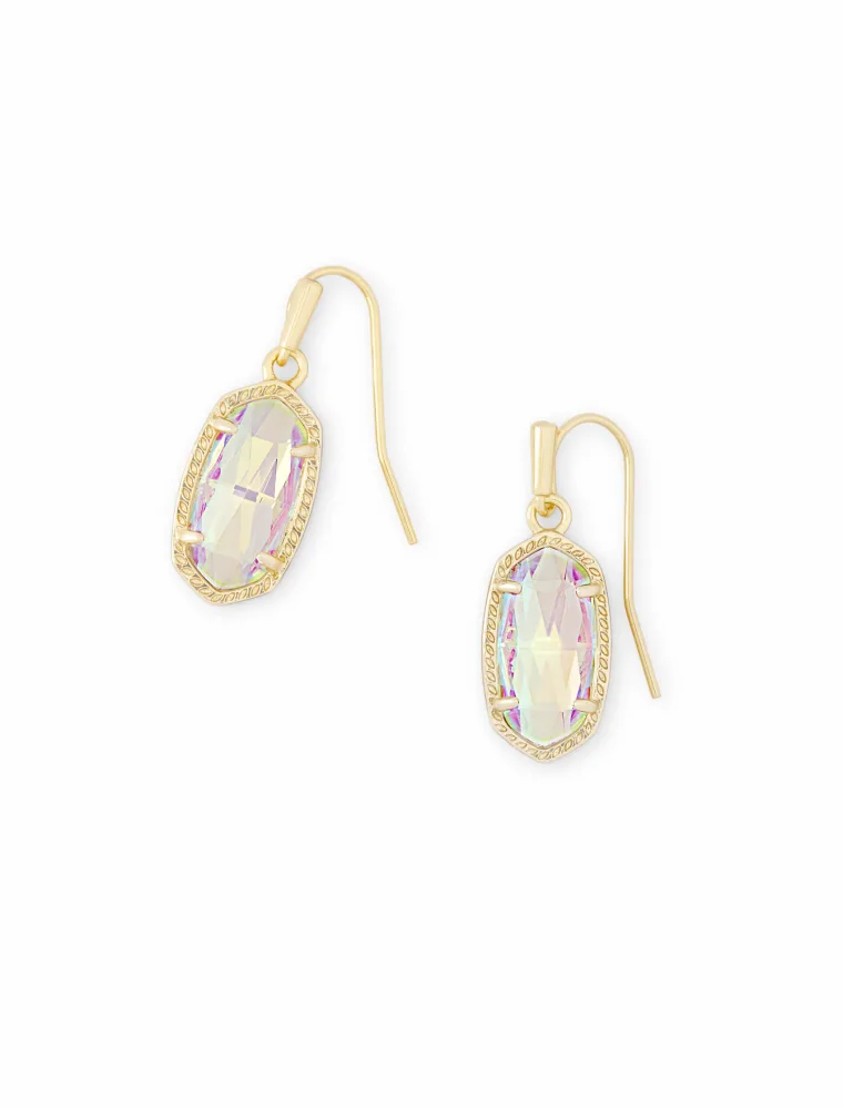 KENDRA SCOTT DESIGN Lee Gold Drop Earrings in Dichroic Glass