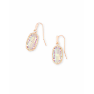 KENDRA SCOTT DESIGN Lee Rose Gold Drop Earrings in Dichroic Glass