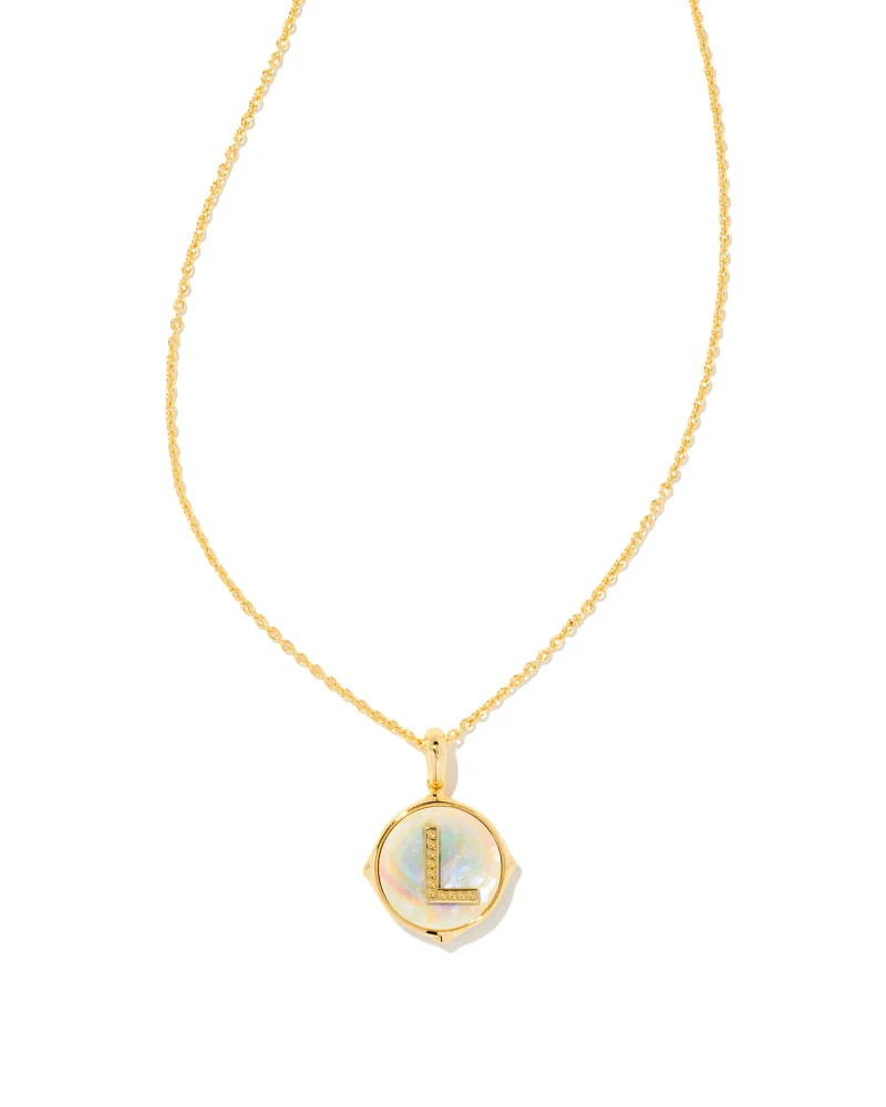 Kendra Scott Kacey Rose Gold Long Pendant Necklace in Ivory Pearl |  Bethesda Row