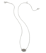 Grayson Silver Pendant Necklace in Platinum Drusy