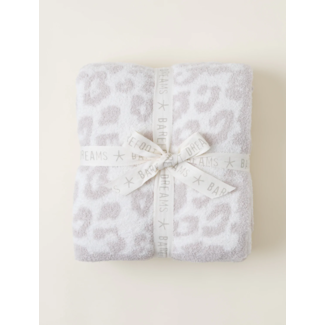 BAREFOOT DREAMS In The Wild Cozy Chic Throw Blanket in Cream/Stone