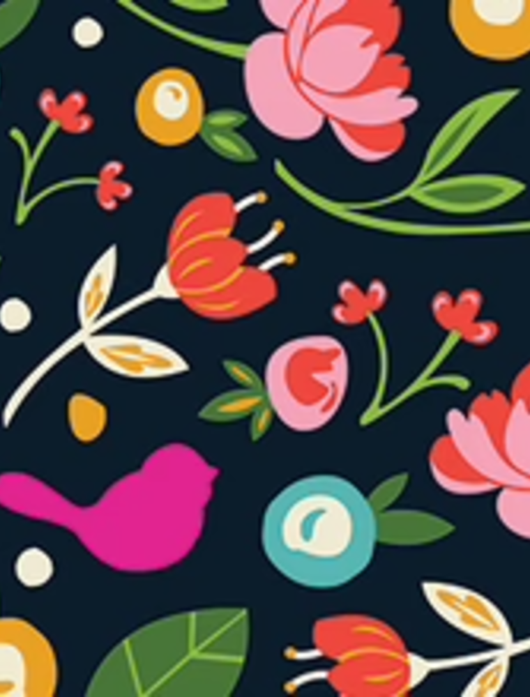 NORA FLEMING Pink Birdie Guest Towel Napkins