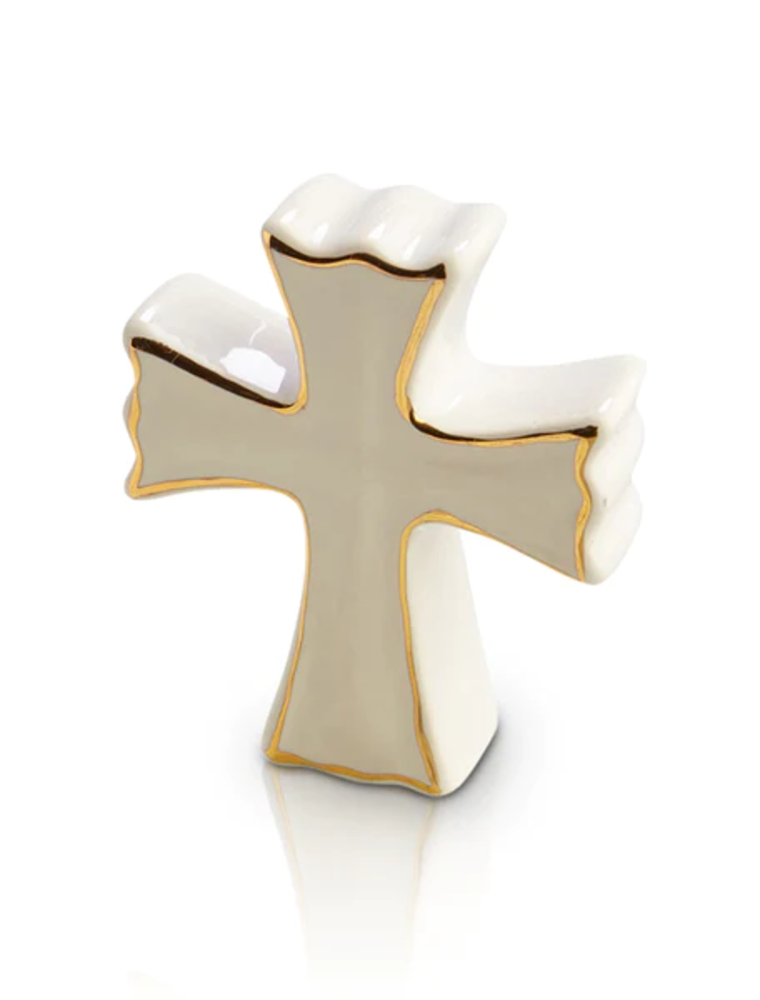NORA FLEMING White Cross Mini