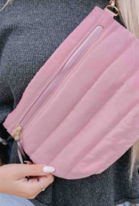 PRETTY SIMPLE Jolie Puffer Belt Bag in Pink