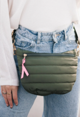 PRETTY SIMPLE Jolie Puffer Belt Bag in Olive