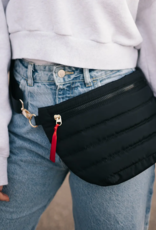 PRETTY SIMPLE Jolie Puffer Belt Bag in Black PRETTY SIMPLE Jolie Puffer Belt Bag in Black