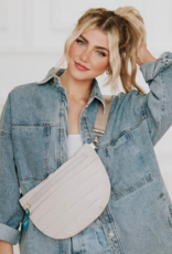 PRETTY SIMPLE Jolie Puffer Belt Bag in Sand