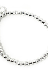 POWERBEADS BY JEN 4mm Silver Hematite Stackable Bracelet