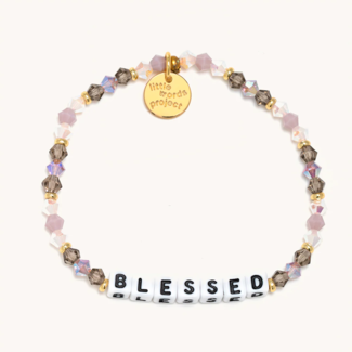 LITTLE WORDS PROJECT Blessed Bracelet - Purple Passion