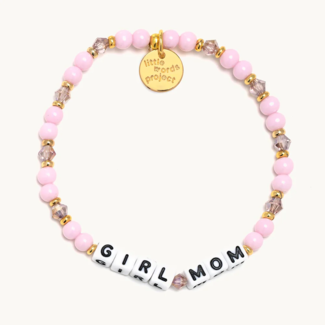 LITTLE WORDS PROJECT Girl Mom Bracelet - Blush Worthy