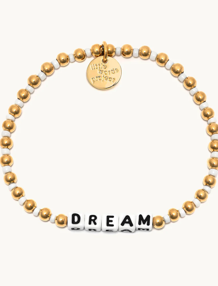 LITTLE WORDS PROJECT Dream Bracelet - Waterproof Gold