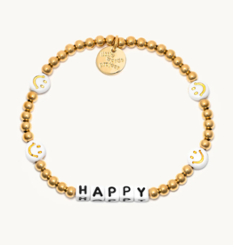 LITTLE WORDS PROJECT Happy Bracelet - Waterproof Gold