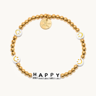 LITTLE WORDS PROJECT Happy Bracelet - Waterproof Gold